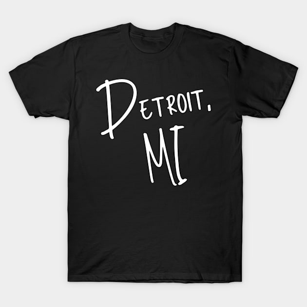 Detroit Michigan T-Shirt by helloshirts